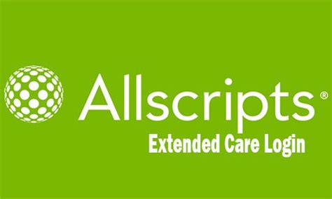 Follow the Allscripts Extended Care. . Allscripts extendedcare